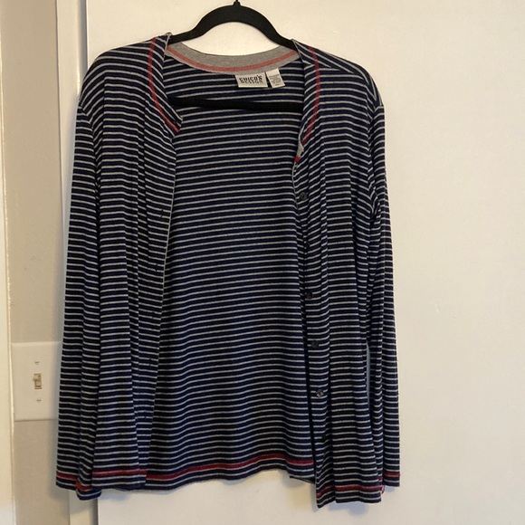 Very soft striped Chico’s Design cardigan - Picture 1 of 5